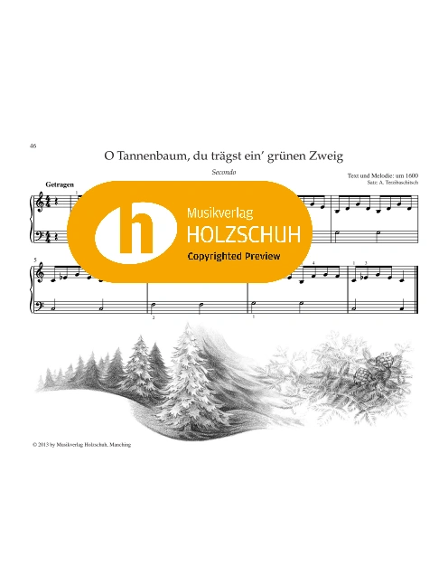 O Tannenbaum, du trägst ein’ grünen Zweig